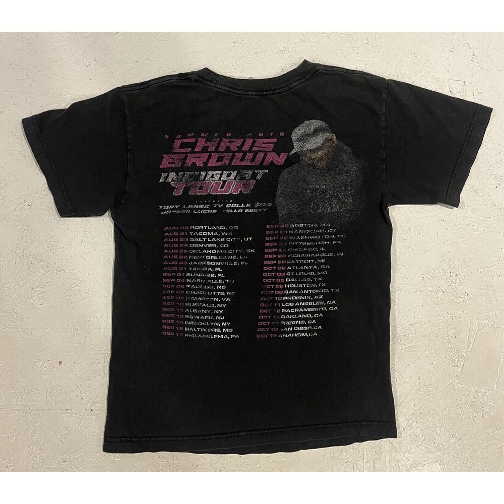 Chris Brown 2019 Indigoat Tour Shirt Adult Small Rap Hip Hop‎ Tee Concert RnB - Picture 8 of 9